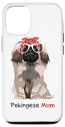 iPhone 12/12 Pro Pekingese Mom Retro Mothers Day Gift Idea Mum Dog Owner Case