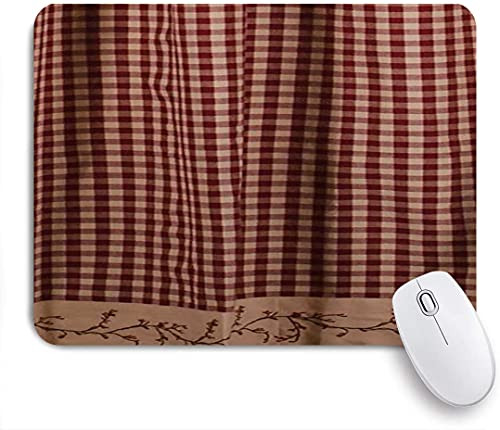 ZOMOY Gaming Mouse Pad Berry Vine Check Plaid Country 9.5"x7.9" Nonslip Rubber Backing Mousepad for Notebooks Computers Mouse Mats