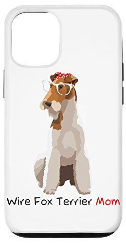 iPhone 12/12 Pro Wire Fox Terrier Mom Retro Mothers Day Gift Idea Mum Dog Case