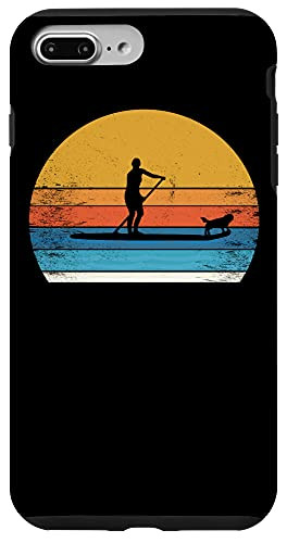 iPhone 7 Plus/8 Plus Cool funny Stand Up Paddle Board Dog SUP Paddling Boarding Case