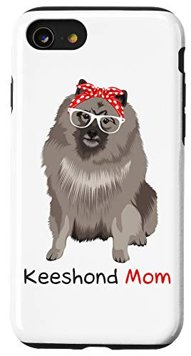 iPhone SE -2020- / 7 / 8 Keeshond Mom Retro Mothers Day Gift Idea Mum Dog Owner Case