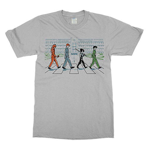 Yu Yu Hakusho Abbey Road Tee Shirt Yusuke Hiei Kuwabara Suzaku -XL- Silver
