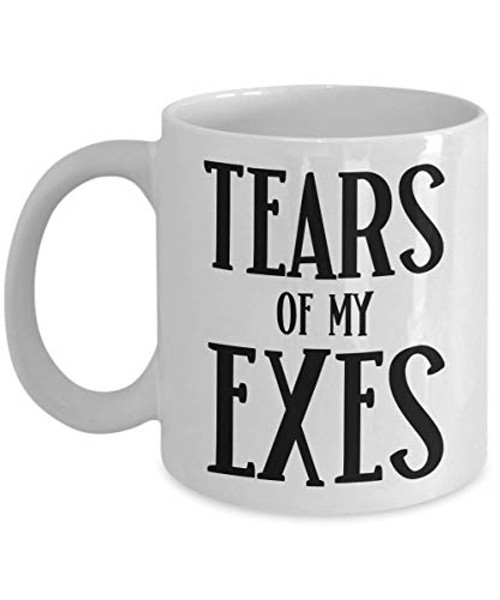 Breakup Mug Ex-Boyfriend Ex Girlfriend Tears of My Exes Funny Coffee Mugs Tea Cup for Best Friend Gag Gifts for Men and Women