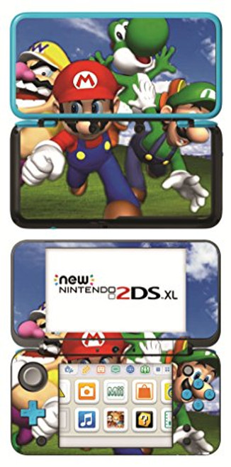 New Super Mario Bros Game Skin for New Nintendo 2DS XL Console 100 percent Satisfaction Guarantee