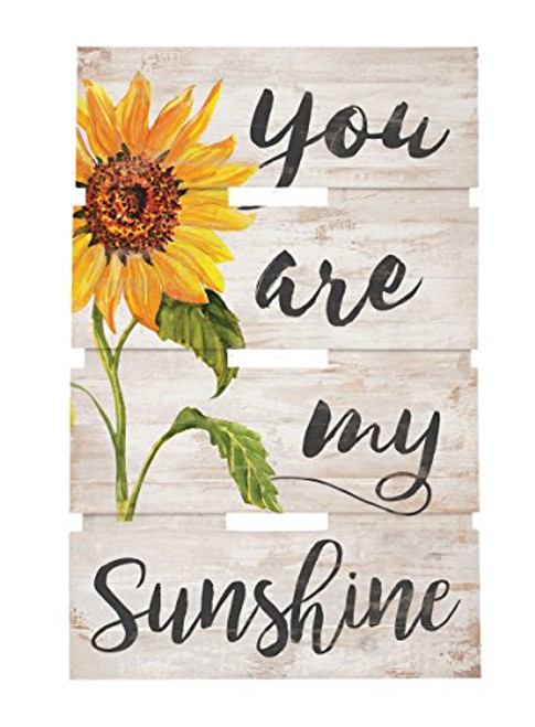 P. GRAHAM DUNN You are My Sunshine Sunflower Whitewash 10 x 15.5 Wood Skid Pallet Wall Plaque Sign P. GRAHAM DUNN You are My Sunshine Sunflower Whitewash 10 x 15.5 Wood Skid Pallet Wall Plaque Sign