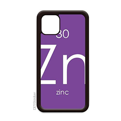 Chemistry Elements Period Table Transition Metals Zinc Zn for iPhone 12 Pro Max Cover for Apple Mini Mobile Case Shell