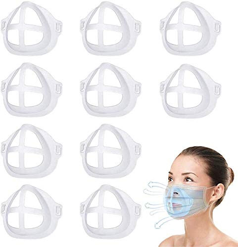 3D Bracket for Comfortable Mask Wearing- Silicone Face Mask Bracket Internal Support Frame to Create More Breathing Space