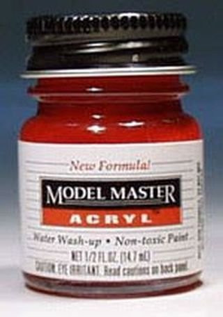 Clear Red Testors Acrylic Plastic Model Paint