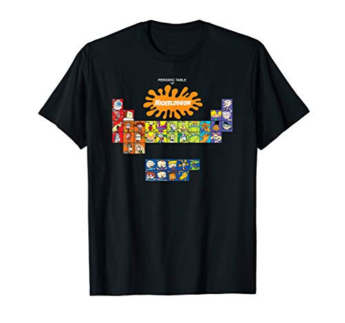 Nickelodeon Periodic Table With All Characters T-Shirt