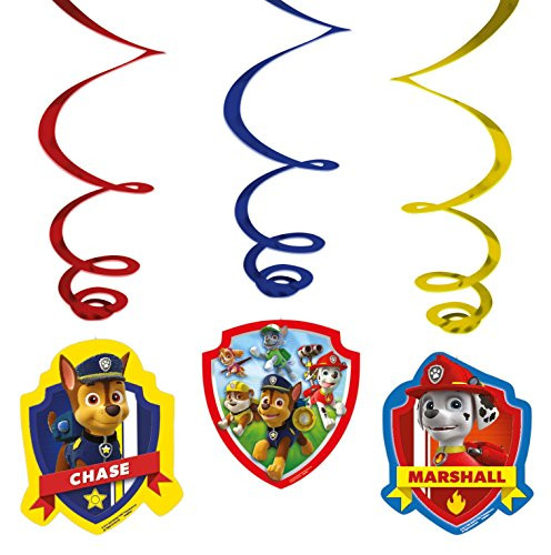 Amscan 999144 Paw Patrol Swirls Decorations