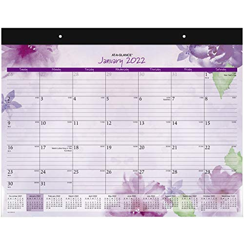 2022 Desk Calendar by AT-A-GLANCE- Monthly Desk Pad- 21-3/4" x 17"- Standard- Beautiful Day -SK38-704- 2022 Desk Calendar by AT-A-GLANCE- Monthly Desk Pad- 21-3/4" x 17"- Standard- Beautiful Day -SK38-704-