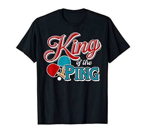 Table Tennis King Of The Ping Pong Funny Retro T-Shirt
