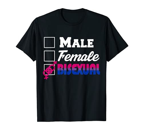 Gender Checklist Bisexual Pride Flag LGBTQ Cool LGBT Gift T-Shirt