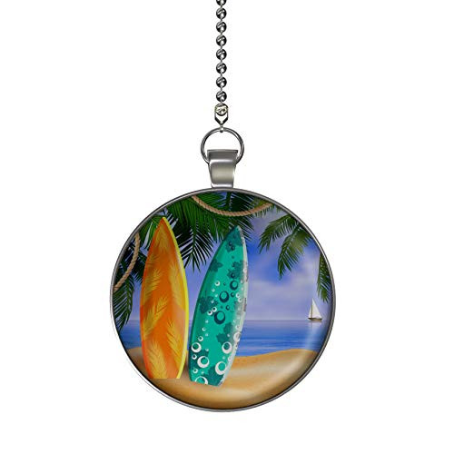 Gotham Decor Surfboard Sail Fan/Light Pull Pendant with Chain