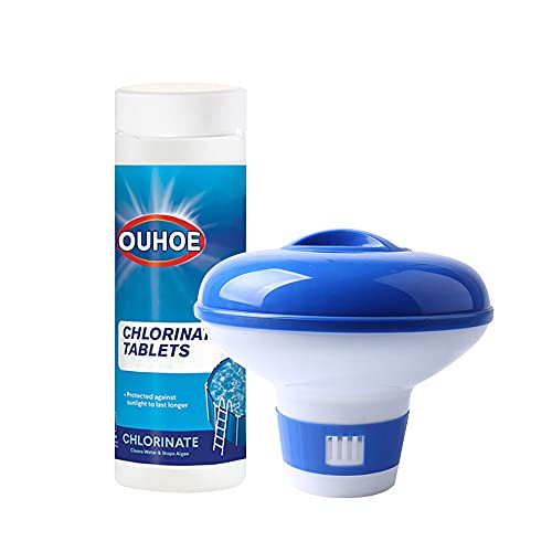 Chlorine Pool Tablets- Chlorine Tabs for Pool- Chlorinating Tablets Swimming Pool- Chlorine Swimming Pool Tablet Tablets Chlorine -100pcs Plus Dispenser- Chlorine Pool Tablets- Chlorine Tabs for Pool- Chlorinating Tablets Swimming Pool- Chlorine Swimming Pool Tablet Tablets Chlorine -100pcs Plus Dispenser-