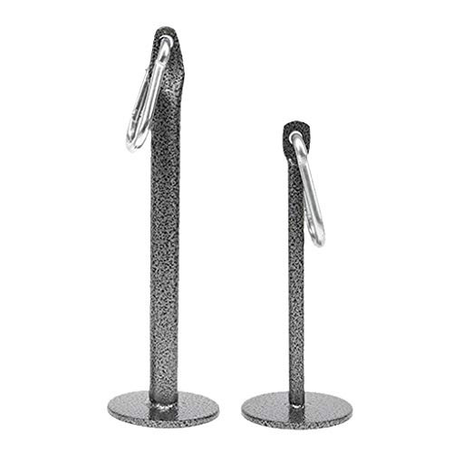 LEIPUPA 2X Solid Weight Plate Loading Pin Stand Gym Workout Bracket Rack Carabiner Hook