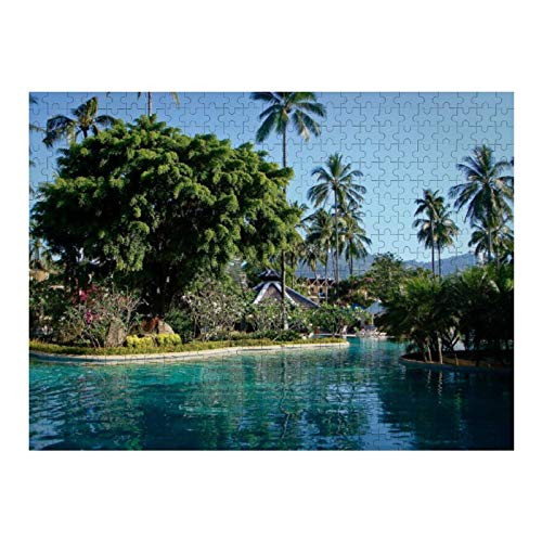 300 Piece Jigsaw Puzzle- Phuket- Swimming Pool- Puzzles for Adults 300 Pieces- Jigsaw Puzzles for Child- Adults Home Decor