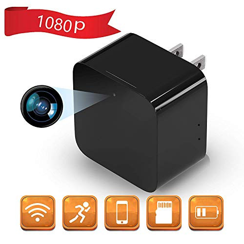 1080P WiFi Spy Camera, Hidden Camera, Mini Camera, Nanny Camera with Motion Detection Loop Recording for Home and Office Security Surveillance