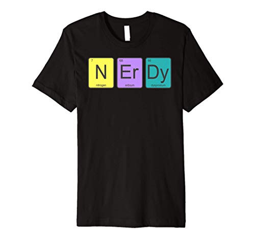 Periodic Table of Elements N-Er-Dy Science Nerd Graphic Premium T-Shirt