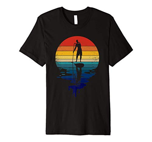 SUP Retro - Vintage Stand Up Paddling - Paddle Board Premium T-Shirt