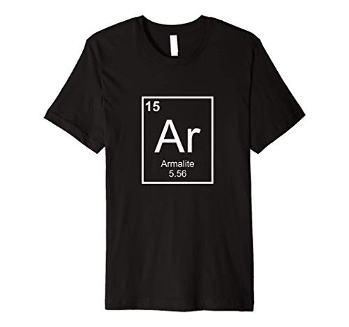 Armalite AR-15 Periodic Table of the Elements Premium T-Shirt