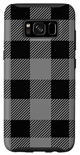Galaxy S8 Gray Buffalo Plaid Check Fall Checkered Pattern Cute Printed Case