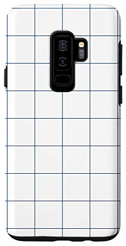 Galaxy S9 Plus  Windowpane Check Grid -navy blue/white- Case