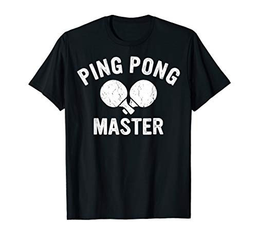 Ping Pong Master Table Tennis Players Gift Ping Pong Themed T-Shirt