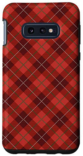 Galaxy S10e Christmas Tartan Plaid Checkered Phone Case Red Green White Case