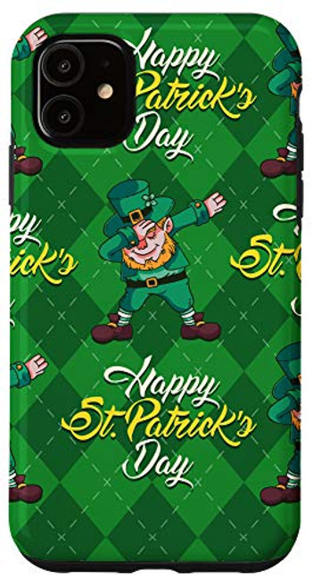 iPhone 11 Happy St. Patrick's Day Elf Checkered Dab St. Patrick's Day Case iPhone 11 Happy St. Patrick's Day Elf Checkered Dab St. Patrick's Day Case