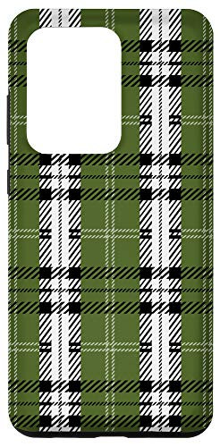 Galaxy S20 Ultra Olive Buffalo Plaid Check Fall Pattern Graphic Cute Autumn Case