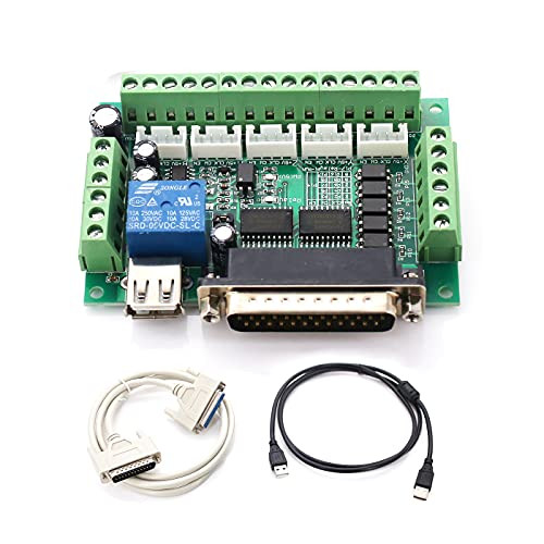 SEEU. AGAIN 5 Axis CNC Interface Adapter Breakout Board for Stepper Motor Driver Mach3  Plus DB25