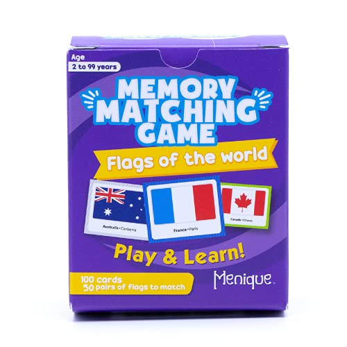 Menique- Flags of The World- Memory Matching Game