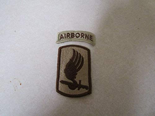 Patch Military Shoulder Desert TAN SEW ON 173RD Airborne with TAB