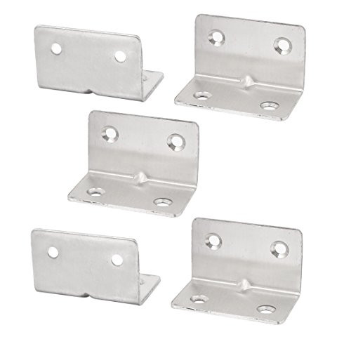 Aexit 50mm x Shelf Brackets  and  Supports 30mm x 30mm L Shape Shelf Corner Brace Right Angle Brackets Brackets 5 Pcs