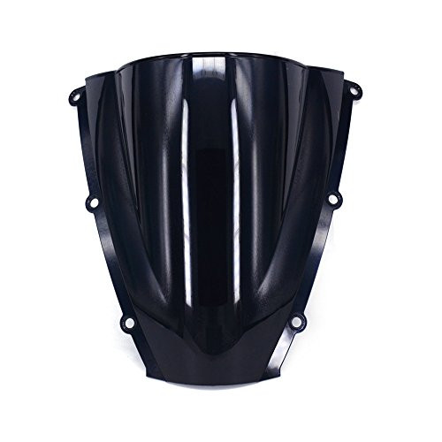 JFG RACING Black Windshield Windscreen Screen ABS Shield For For CBR600RR 600 2003-2004