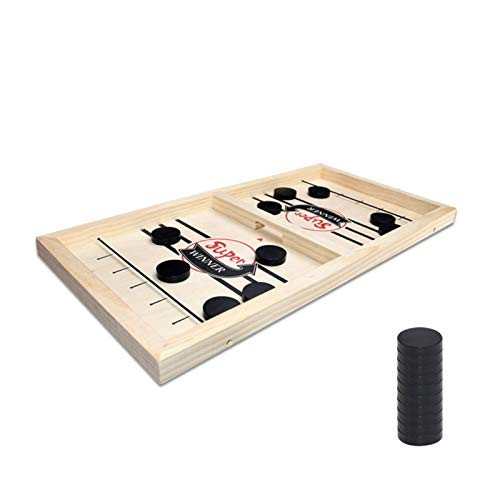 Fast Sling Puck Game Paced- Wooden Table Desktop Battle- Winner Board Games Toys for Adults Parent-Child Interactive Chess Toy Hockey Table Game Set Fast Sling Puck Game Paced- Wooden Table Desktop Battle- Winner Board Games Toys for Adults Parent-Child Interactive Chess Toy Hockey Table Game Set