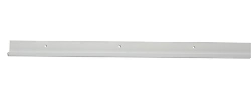 Rubbermaid FastTrack Rail- Hardware- 40"- White- Heavy-Duty Steel- Durable- Ideal for Pantries- Linen Closets- Laundry Rooms- Utility Rooms