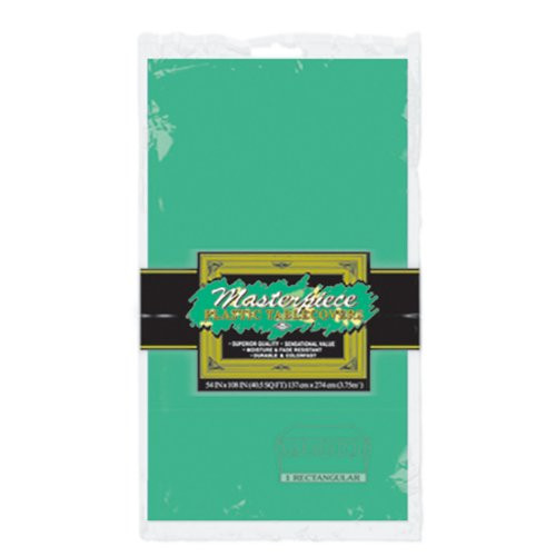 Masterpiece Plastic Rectangular Tablecover (green) Party Accessory  (1 count) (1/Pkg)