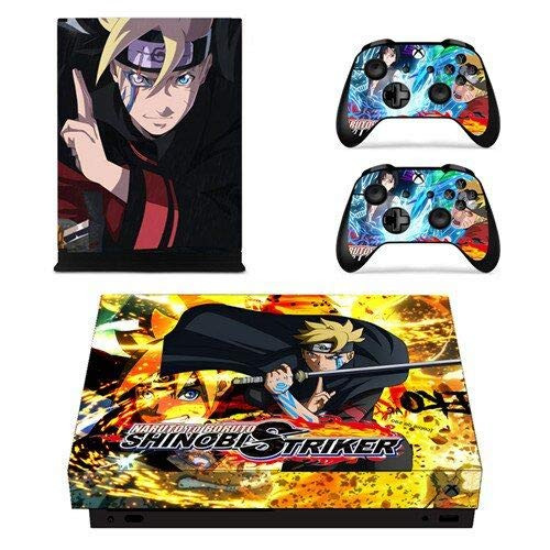 okanhyeu Xbox One X Skin Set Vinyl Decal Skin Stickers Protective for Xbox One X Console Kinect 2 Controllers - Anime ninja