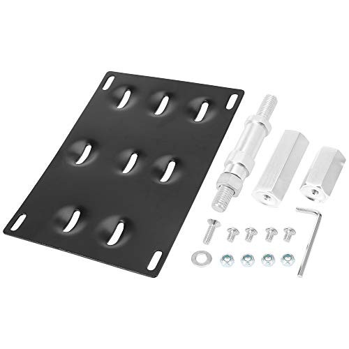 X AUTOHAUX Car Front Bumper Tow Hook License Plate Mount Bracket Holder Set Bolt on for Honda S2000 AP1 AP2 FIT TL