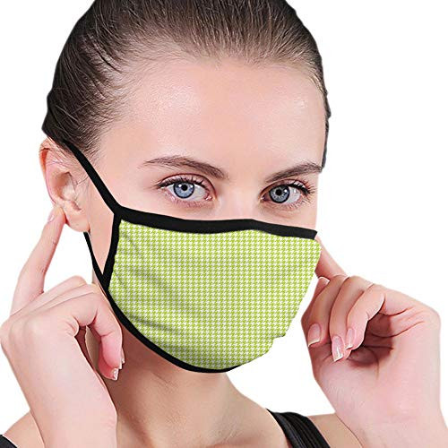 Comfortable Activated Carbon mask-Abstract Textile Pattern Scottish Ethnic Four-Pointed Checks Artsy Motif-Fashion Facial decorations for Man and woman