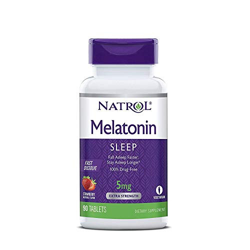 Natrol Melatonin 5 mg Fast Dissolve Sleep Support Tablet - 90 per Pack - 2 Natrol Melatonin 5 mg Fast Dissolve Sleep Support Tablet - 90 per Pack - 2