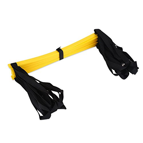 VGEBY1 Speed Agility Ladder- Durable Speed Flat Rung Footwork Exercise Tackle for Sports Training -5.5?10?-10 - Rung-