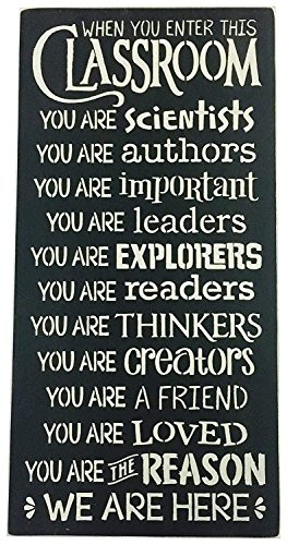 Sara's Signs Classroom Rules Sign Made from Birch 12" x 24" Made in The USA