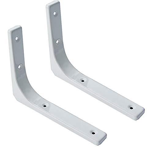 YZJJ Brace Wall Mounted Shelf- 90 Degree Angle Shelf Bracket- Decorative Corner- Supporter with Screws- L Shape Right Angle Bracket- 2Pcs