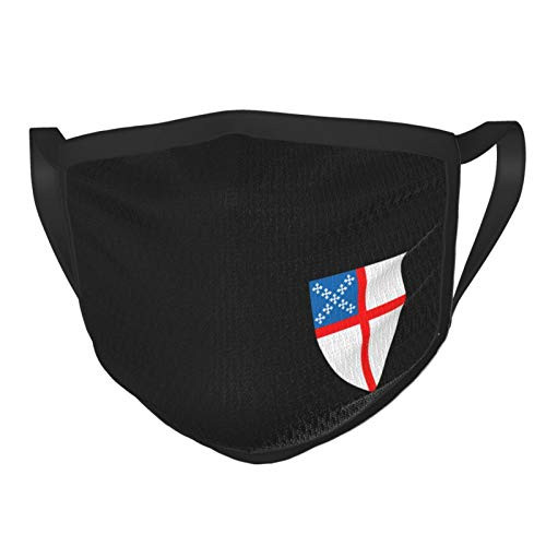 Shield of The Us Episcopal Church Mens Woman's Reusable Face Mask Outdoor Mask Black