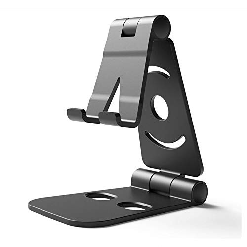 XingcM Portable Mini Desktop Mobile Phone Stand Universal Adjustable Tablet Holder?Black?