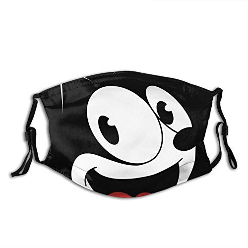 Masks- Felix The cat Vintage Adjustable Reusable Outdoor Protective Anti Dust Face Shield Black