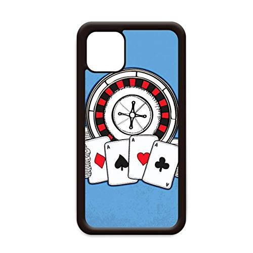Poker Chips Turntable Illustration for iPhone 12 Pro Max Cover for Apple Mini Mobile Case Shell